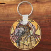 Feuerwehrmaske-Schlüsselanhänger Schlüsselanhänger (Vorderseite)