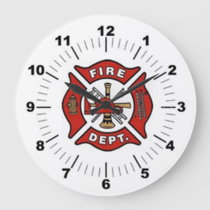 Feuerwehrmauer Große Wanduhr