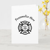 Feuerwehrmeister Karte (Gelbe Blume)