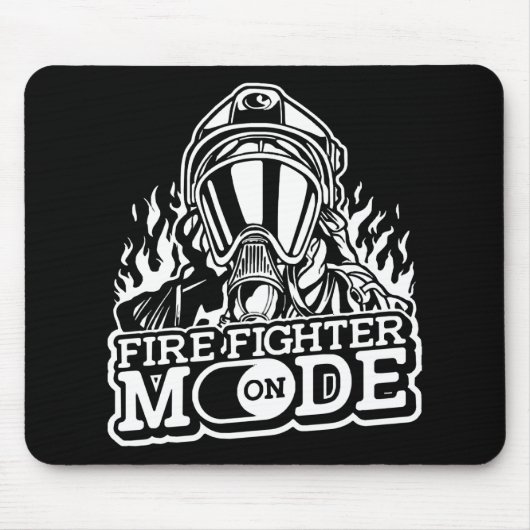 Feuerwehrmodus eingeschaltet - Feuerwehr - dünne r Mousepad (Vorne)