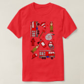 Feuerwehrmuster T-Shirt (Design vorne)