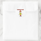 Feuerwehrmutter Runder Aufkleber (Tasche)