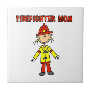 Feuerwehrmutter T-Shirts und Geschenke Fliese
