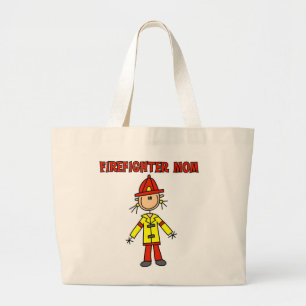 Feuerwehrmutter T-Shirts und Geschenke Jumbo Stoffbeutel