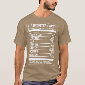 Feuerwehrnährwert Fakten Funny Firefight the T-Shirt
