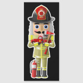 FeuerwehrNutcracker mit wenig Rotem LKW Magnetkarte (Vorderseite)