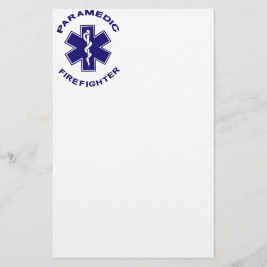 Feuerwehrparamedizin Briefpapier (Vorderseite)