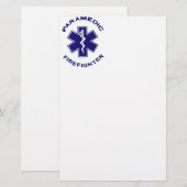 Feuerwehrparamedizin Briefpapier (Vorne/Hinten)