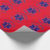 Feuerwehrparamedizin Geschenkpapier (Ecke)
