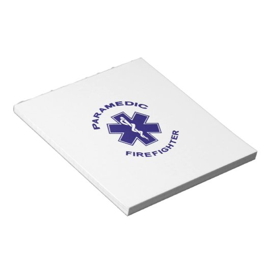 Feuerwehrparamedizin Notizblock (angewinkelt)