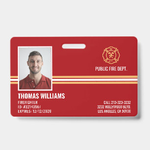 Feuerwehrpersonal-ID Ausweis