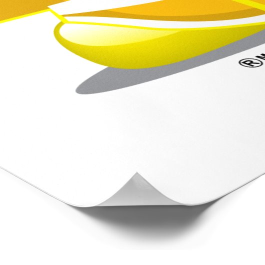 Feuerwehrpinguin Poster (Ecke)