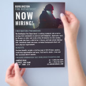 Feuerwehrportrait, Feuerwehrrekrutierung Flyer (Hand)