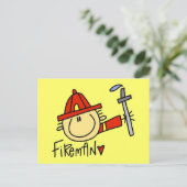 Feuerwehrpostkarten Postkarte (Stehend Vorderseite)