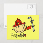 Feuerwehrpostkarten Postkarte (Vorne/Hinten)