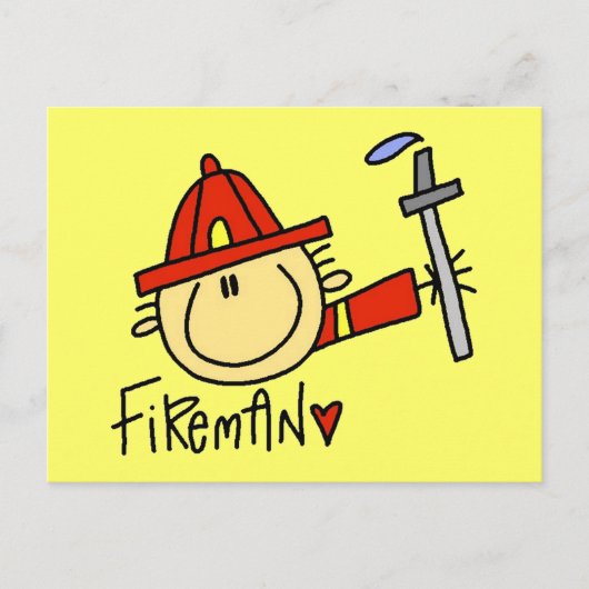Feuerwehrpostkarten Postkarte (Vorderseite)