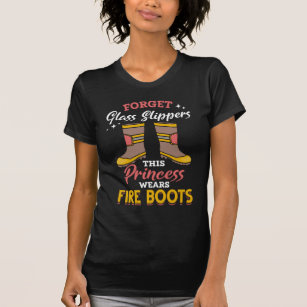 Feuerwehrprinzessin Proud Fire Fighter Girl T-Shirt