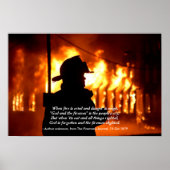 Feuerwehrquote Poster (Vorne)