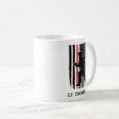 Feuerwehrroter Lauf - Personalisiert Kaffeetasse (VorderseiteRechts)