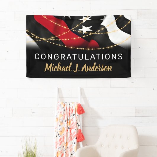 Feuerwehrruhestand dünne rote Linie Banner (Insitu)