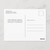 Feuerwehrruhestand Foto Feuerwehrmann ermüdend Postkarte (Rückseite)