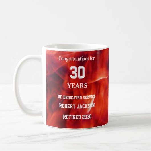 Feuerwehrruhestand Kaffeetasse (Links)