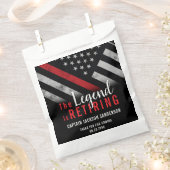 Feuerwehrruhestand Partys Fireman Red Line Geschenktütchen (Ausgeschnitten)