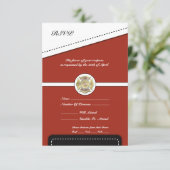 Feuerwehrruhestand RSVP Karte (Stehend Vorderseite)