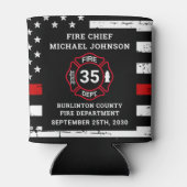 Feuerwehrruhestand Thin Red Line Malteser Kreuz Dosenkühler (Rückseite)