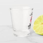 Feuerwehrruhestand Thin Red Line Malteser Kreuz Schnapsglas (Links)