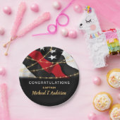 Feuerwehrruhestand Thin Red Line Party Pappteller (Party)