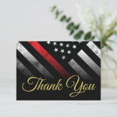 Feuerwehrruhestandsabteilung Feuerwehrmann Dankeskarte (Stehend Vorderseite)