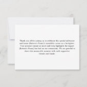 Feuerwehrruhestandsabteilung Feuerwehrmann Dankeskarte (Rückseite)