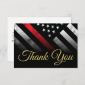 Feuerwehrruhestandsabteilung Feuerwehrmann Dankeskarte (Vorne/Hinten)