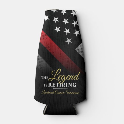 Feuerwehrruhestandsabteilung Feuerwehrmann Flaschenkühler (Vorderseite)