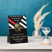 Feuerwehrruhestandsabteilung Feuerwehrmann Fotoplatte (Seite)