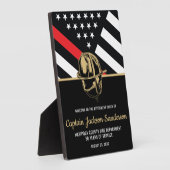 Feuerwehrruhestandsabteilung Feuerwehrmann Fotoplatte (Seite)