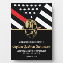 Feuerwehrruhestandsabteilung Feuerwehrmann Fotoplatte