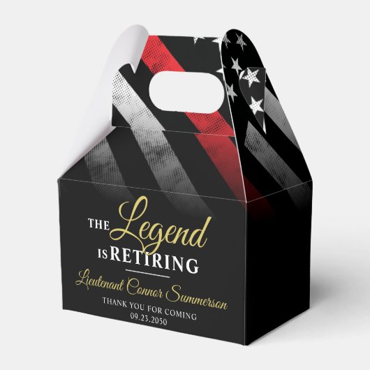 Feuerwehrruhestandsabteilung Feuerwehrmann Geschenkschachtel (Vorderseite)