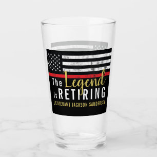 Feuerwehrruhestandsabteilung Feuerwehrmann Glas