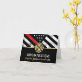 Feuerwehrruhestandsabteilung Feuerwehrmann Karte (Gelbe Blume)