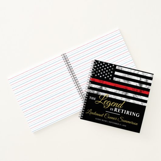 Feuerwehrruhestandsabteilung Feuerwehrmann Notizblock (Innenseite)