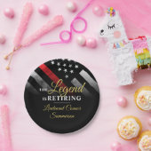 Feuerwehrruhestandsabteilung Feuerwehrmann Pappteller (Party)