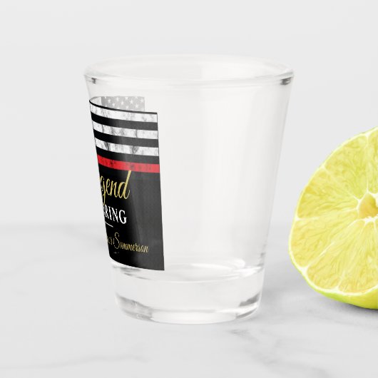 Feuerwehrruhestandsabteilung Feuerwehrmann Schnapsglas (Rechts)