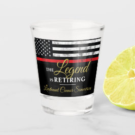 Feuerwehrruhestandsabteilung Feuerwehrmann Schnapsglas