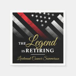 Feuerwehrruhestandsabteilung Feuerwehrmann Serviette