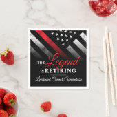 Feuerwehrruhestandsabteilung Feuerwehrmann Serviette (Beispiel)