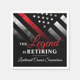 Feuerwehrruhestandsabteilung Feuerwehrmann Serviette