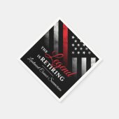 Feuerwehrruhestandsabteilung Feuerwehrmann Serviette (Ecke)