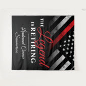 Feuerwehrruhestandsabteilung Feuerwehrmann Wandteppich (Vorderseite (Horizontal))